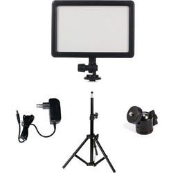 Visico LED-25A LED Video Light kit 2 With A/C Adapter And Light Stand (3200-5600K)