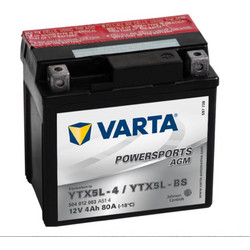 Varta Μπαταρία Μοτοσυκλέτας YTX5L-BS 80A 4Ah