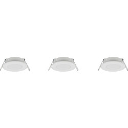 Σετ Φωτιστικών Οροφής HIMAL - LED 3x3,5W - 3x450lm - 2700K + 4000K - Λευκό - DIP Switch - IP65 - 635110301