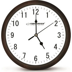 Esperanza EHC015W Mechanical clock Round Black, White