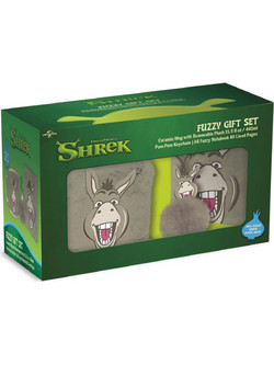 SHREK - Donkey - Fuzzy Gift Set - Notebook + 14,9oz Mug + Keychain