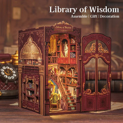 BOOK NOOK KIT - DIY - Library of Wisdom - 281pc & LED Light