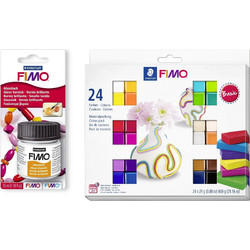FIMO - Acces Gloss Lacquer 35ml & Soft Set 24x25g Basic