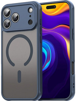 Techsuit Θήκη HaloFrost II MagSafe iPhone 17 Pro Navy Blue