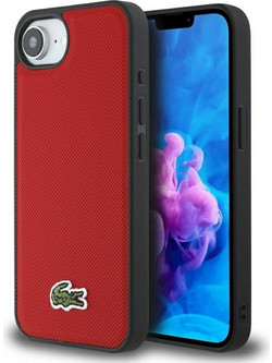 Lacoste Iconic Petit Pique Woven Logo MagSafe Θήκη Red (iPhone 16e)