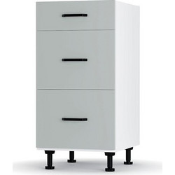 Modest Κάτω Ντουλάπι Συρταριέρα Γκρι 40x48x82 εκ LD1240M05
