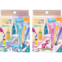 HAPPIHOBBI - REFILL PACK ΓΙΑ ΕΡΓΑΣΤΗΡΙΟ ΜΑΡΚΑΔΟΡΩΝ ΔΙΑΦΟΡΑ ΣΧΕΔΙΑ (1038-11031)