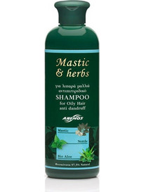 Anemos Mastic & Herbs Φυτικό Σαμπουάν κατά της Πιτυρίδας για Λιπαρά Μαλλιά 300ml