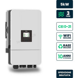 VTAC 5kW Υβριδικός Inverter Τριφασικός Deye SUN-5K-SG05LP3-EU-SM2 LV WiFi CEI 0-21 IP65 12654