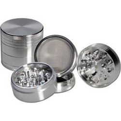 BL Grinder 4-part Concave Silver Small