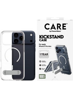 PanzerGlass - CARE Feature Case Transparent w. Kickstand & MagSafe - iPhone 17 Pro Max