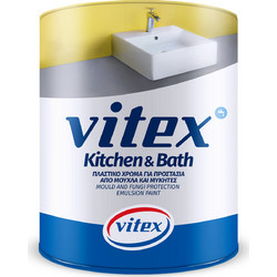 Vitex Kitchen & Bath Αντιμουχλικό Πλαστικό Χρώμα Εσωτερικού Χώρου Λευκό 3lt