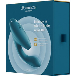 Womanizer Duo 2 Κλειτοριδικός Δονητής Μπλε Πετρόλ