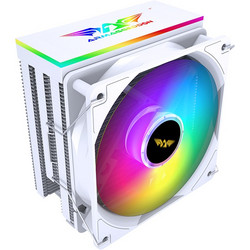 ARMAGGEDDON ARGB SILENT 12CM CPU COOLING FAN 6 HEAT PIPES WHITE