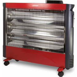 Gruppe NGF-24IFR Red Σόμπα Χαλαζία 2400W με Θερμοστάτη και Ανεμιστήρα