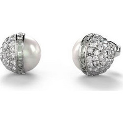 GUESS Steel By Your Side Γυναικείο Σέτ Σκουλαρίκια Καρφωτά/Βραχιόλι Καρδιά JUBS06006JWRHS