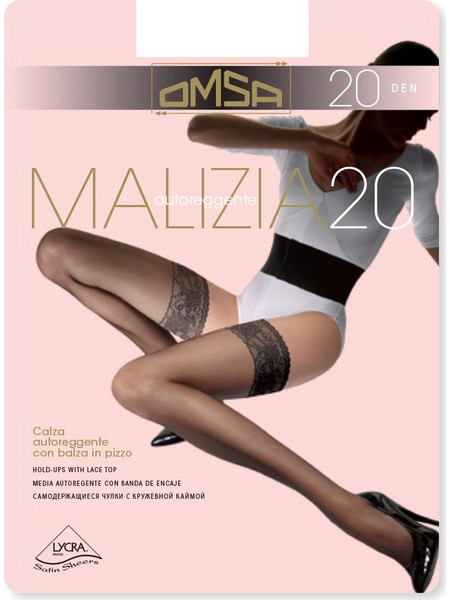 Καλτσοδέτα Omsa MALIZIA 20 den 258 Μαύρο 8308583342220