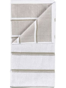 Zone Denmark - Sauna Towel 100x50 cm - White, Soft Grey, Eucalyptus