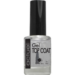 Actuel Gel Color Top Coat Gloss Βερνίκι Νυχιών Quick Dry 12ml