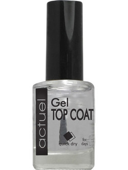 Actuel Gel Color Top Coat Gloss Βερνίκι Νυχιών Quick Dry 12ml