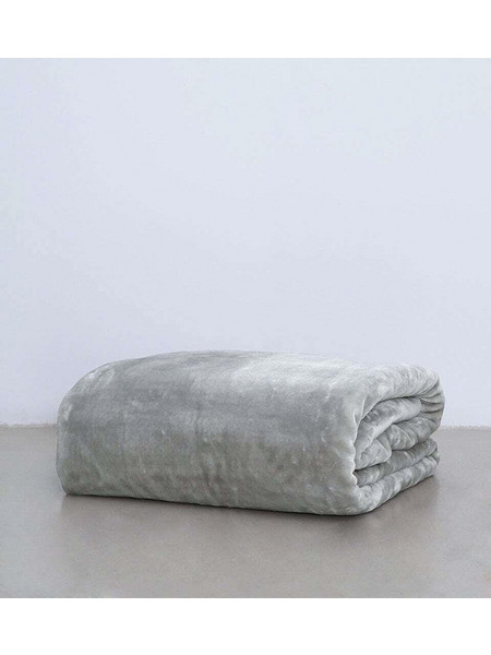 Pennie Voras Κουβέρτα Βελουτέ Μονή 160x220cm Γκρι 710404-16 ref10292576