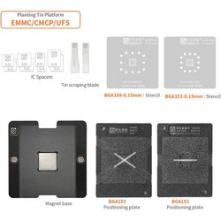 EMMC BGA REBALLING SET 2PCS STENCIL