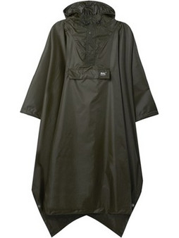 Mac In A Sac Waterproof Packable Poncho Khaki One Size