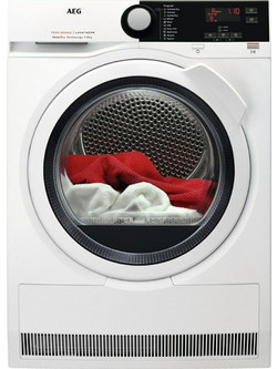AEG T7DBE48W Στεγνωτήριο Ρούχων 8kg A++ με Αντλία Θερμότητας