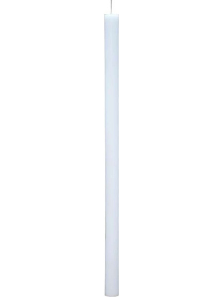 Λαμπάδα βάπτισης λευκή μασίφ 90cm