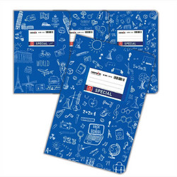 Typotrust Special Doodles Τετράδιο Ριγέ B5 50 Φύλλων Μπλε 4301