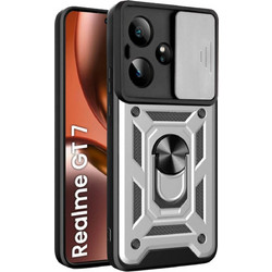 Bodycell Armor Slide Cover Case Θήκη Silver (Realme GT 7/GT 7T)