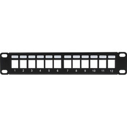 LTA PATCH PANEL 12-PORT 1U 10" ΜΑΥΡΟ