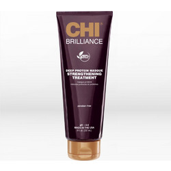 Chi Deep Brilliance Olive & Monoi Μάσκα Μαλλιών για Επανόρθωση για Ξηρά & Ταλαιπωρημένα Μαλλιά 237ml