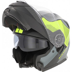 Acerbis Serel SV Black / Yellow Κράνος Μηχανής Flip-Up 1550gr