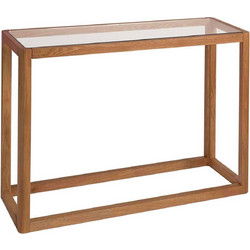 Andrea House - Κονσόλα Oak Wood Glass