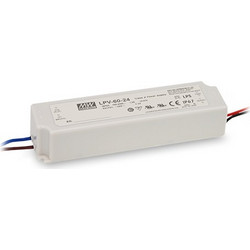 MeanWell LPV-60-12, LED Driver Power Supply IP67, 12V 5A 60W