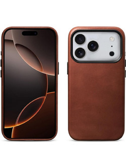 iCarer Leather Back Cover με MagSafe Retro Brown (iPhone 17 Pro Max)