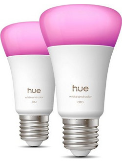 Philips Hue HueWCA A60 E27 White & Color 2τμχ Bluetooth Έξυπνη Λάμπα