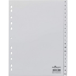 Διαχωριστικά Α-Ζ Πλαστικά Durable 6513 Γκρι
