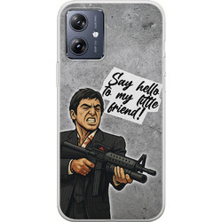 Θήκη Epic Quotes - Say Hello Motorola Moto G54 5G Flexible TPU (Διάφανη Σιλικόνη)