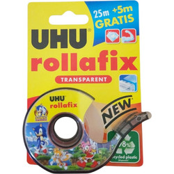 ΣΕΛΟΤΕΙΠ UHU ΔΙΑΦΑΝΟ ΜΕ ΒΑΣΗ ROLLAFIX 19x25m