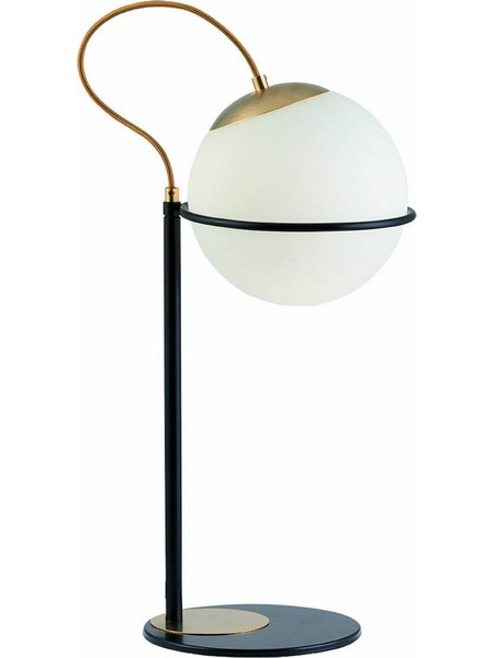 Viokef 3094100 Πορτατίφ Ε27 Λευκό Μαύρο Π24xΥ52cm