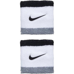 Nike Swoosh Classic Wristbands (N.101.2405-122)ΠΕΡΙΚΑΡΠΙΑ 2 ΤΕΜΑΧΙΑ ΛΕΥΚΟ/ΜΑΥΡΟ/ΓΚΡΙ