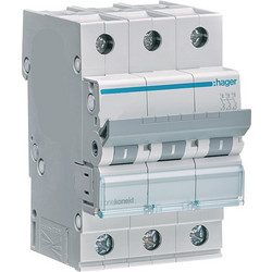 HAGER ΑΥΤΟΜΑΤΗ ΑΣΦΑΛΕΙΑ C 6kA 3X32Α (MCN332)