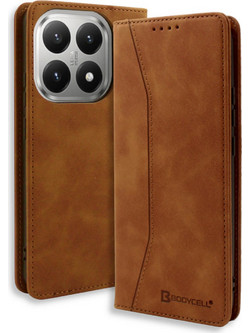 Bodycell Book Case Θήκη Πορτοφόλι Brown (Xiaomi 15T)