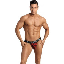 Κόκκινο Λεοπάρ Ανδρικό Σπασουάρ - Anais Men Savage Jock Strap Red