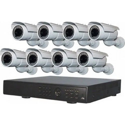 Πλήρες έγχρωμο σετ CCTV εποπτείας και καταγραφής με DVR 8 κάμερες τροφοδοτικό και καλωδιώσεις - 5008HD - OEM
