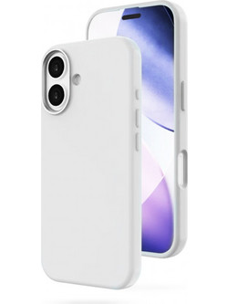 Θήκη Rubber Ενισχυμένης Σιλικόνης για iPhone 17 Λεύκο