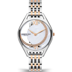 Kenneth Cole Γυναικείο Ρολόι με Ασημί Μεταλλικό Μπρασελέ KCWLG2124204