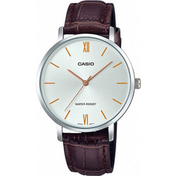 Casio Γυναικείο Ρολόι με Καφέ Δερμάτινο Λουράκι LTP-VT01L-7B2UDF